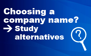Choosing a company name? Study alternatives