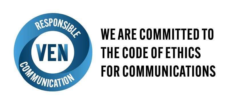 Responsible Communication. We are committed to the code of ethics for communications.